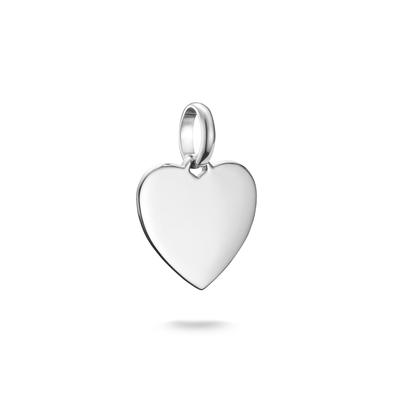 Charm Herz THOMAS SABO "Charm Herz - Connect", silber (silberfarben), Charms, Damen, Silber 925 (recycelt)
