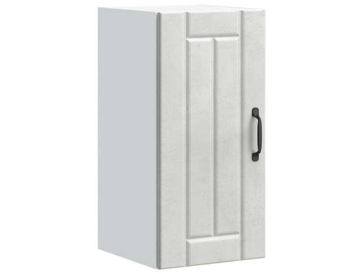 Armoire murale de cuisine Lucca gris béton bois ingénierie meuble mural de cuisine armoire pour mur de cuisine 853781