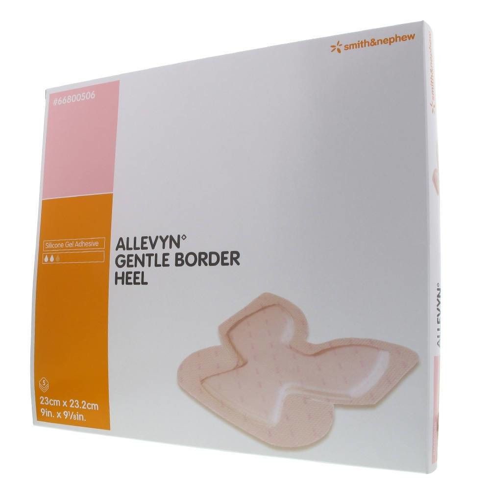 Allevyn Gentle Border Heel 5 St Kompressen