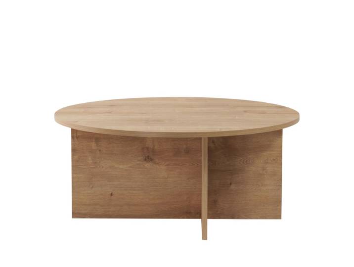 Table basse ronde en bois ø90cm - bois clair