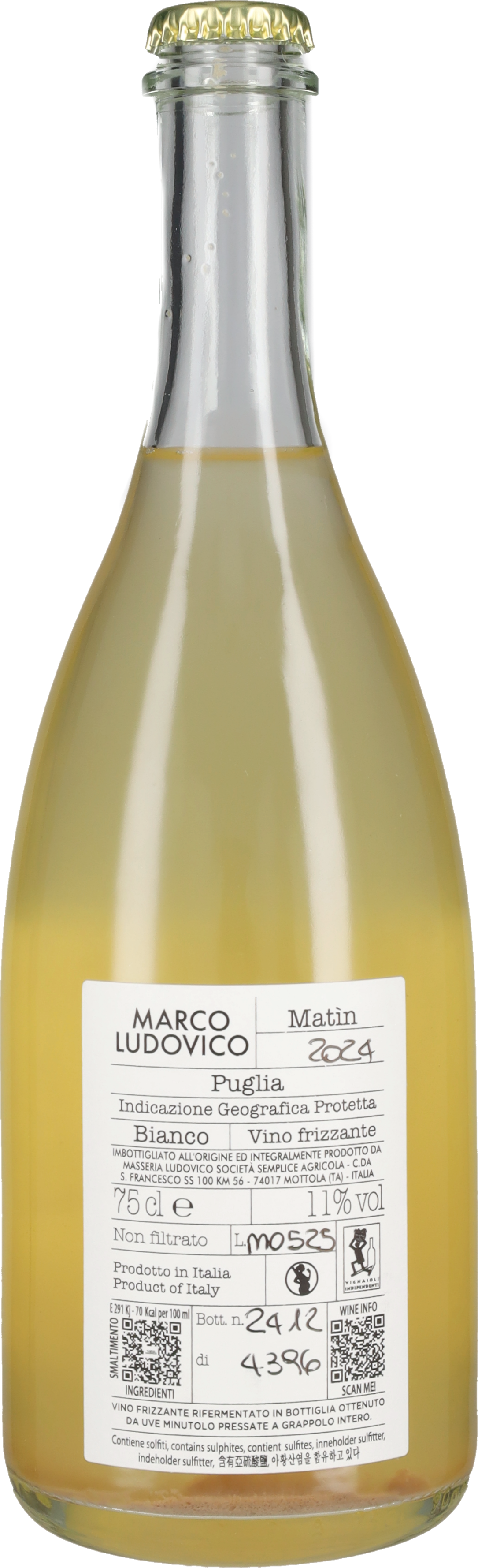 Marco Ludovico Bianco Frizzante 'Matin' 2024