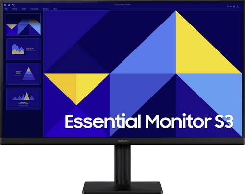 Samsung Essential Monitor S3 LS24D304GAU LED-Monitor EEK E (A - G) 61cm (24 Zoll) 1920 x 1080 Pixel 16:9 5 ms HDMI, VGA IPS LED
