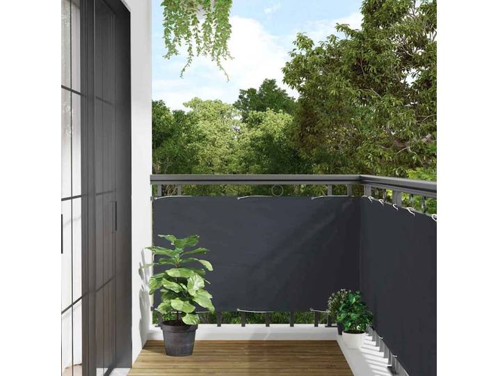 vidaXL Balkon-Sichtschutz Anthrazit 500x120 cm PVC