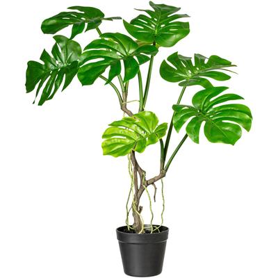 Kunstpflanze CREATIV GREEN "Philodendron", grün, H:75cm, Kunststoff, Kunstpflanzen, Kunstpflanze, mit Luftwurzeln