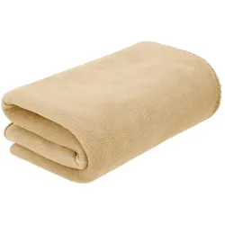 Wohndecke Naturfarben, 120 X 150 Cm, Aus Polar-Fleece (180 G/M2) Mit Anti-Pilling-Ausrüstung