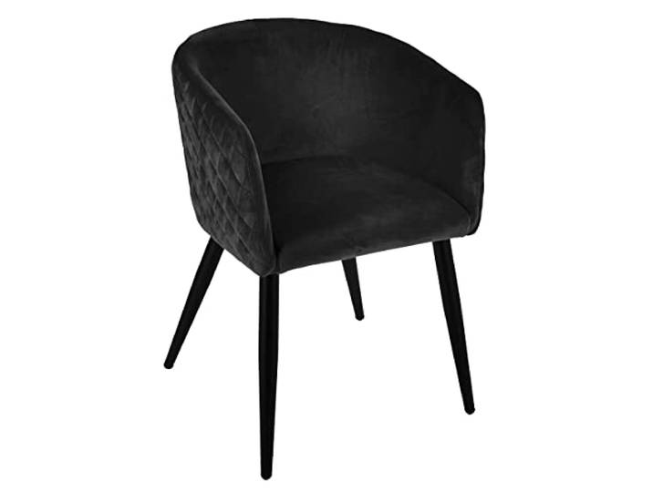 Atmosphera Marlo Sessel, Schwarz, Samt