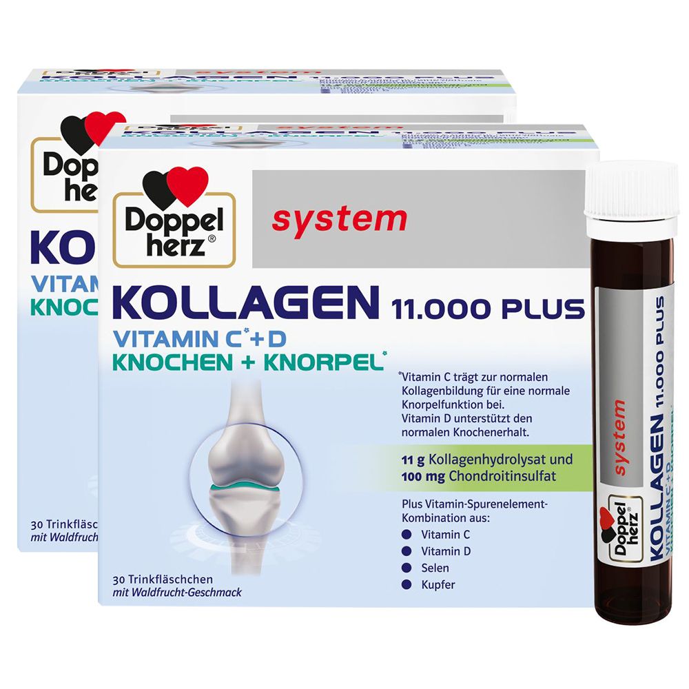 Doppelherz system Kollagen 11.000 Plus Sparset 2x30x25 ml Set