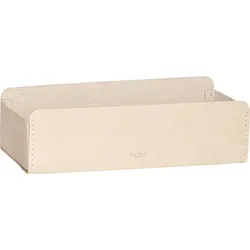 Hübsch Schreibtisch-Organizer 20 cm beige Naturleder