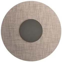 ROSSINI ILLUMINAZIONE SOLARIS-Applikation 12 W 3000 K CRI90 IP20 – Titanstruktur mit Lampenschirm aus elfenbeinfarbenem Stoff, Design-Wandleuchte – Rossini-Gruppe