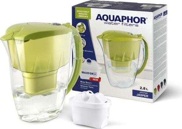 Aquaphor waterfilter Jasper lichtgroen inclusief 1 MAXFOR+ filterpatroon