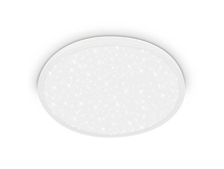 BRILONER - LED Panel mit indirektem Licht, Sternenhimmel, neutralweißes Licht, LED Lampe, Deckenleuchte, Wohnzimmerlampe, Küchenlampe, Deckenbeleuchtung, Flurlampe, 37,5x4,5 cm, Weiß