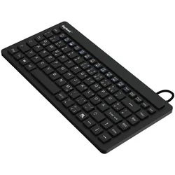 KeySonic KSK-3230" (US) USB-Tastatur Schwarz Silikonmembran, Wasserdicht (IPX7) (US, Kabelgebunden), Tastatur, Schwarz