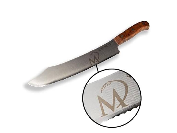 hello sweety Marcels Profi-Brotmesser Klingenlänge 25cm Griff aus Thuja-Wurzelholz