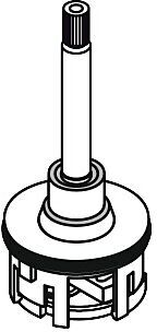 Hansgrohe Einsatz kpl.2-Loch 92371000 Wannenrandthermostat