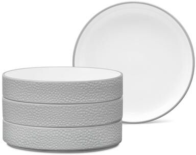 "Noritake Colortex Stone Set of 4 Stax Deep Plates, 7-1/2"", 12 oz."