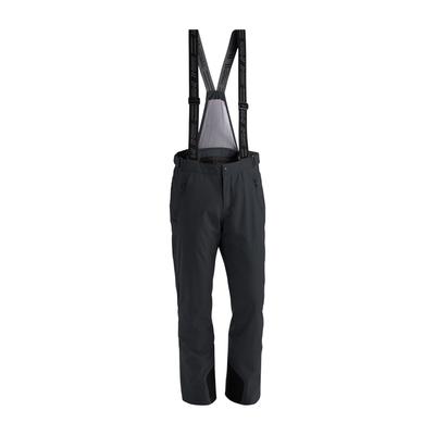 Skihose MAIER SPORTS "Anton 2", Herren, Gr. 44, Normalgrößen, schwarz, 100% Polyester, Hosen Skihose, Herren Schneehose mit Hosenträgern, wind/wasserdicht, Regular Fit