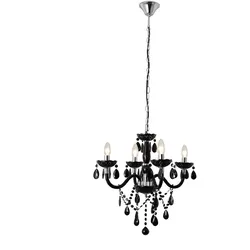 SalesFever »Luxe« Kronleuchter 4-flammig schwarz