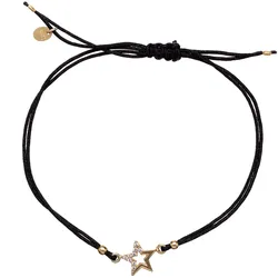 Alisia AL4240.01.530 Damenarmband Schwarz/Goldfarbener Stern