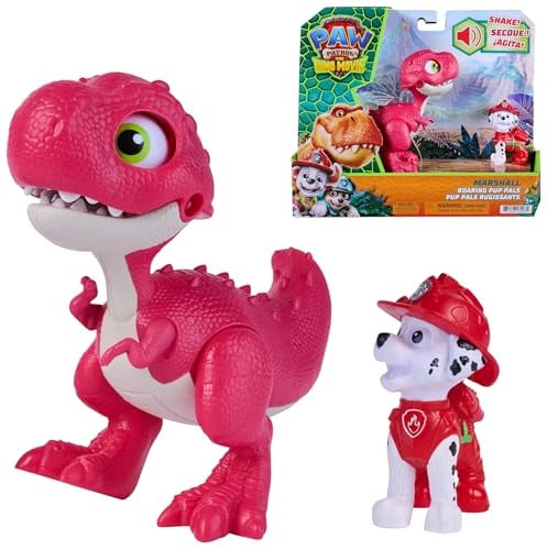 Spin Master Paw Patrol The Dino Movie Roaring Pup Pals Marshall met dinosaurusspeelgoed en geluidseffecten