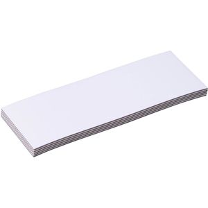 Sprintis Magnetschilder MSXX000905, weiß, 80 x 30 mm, für Handbeschriftung, 100 Stück