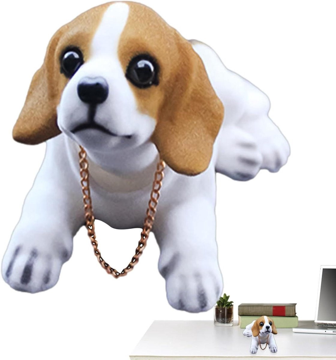 Dashboard Figuren Bruin - Auto Accessoires - Interieur Decoratie - Lengte: 15 cm