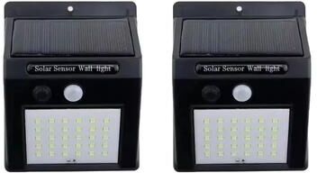 Inspired Finds 30 LED Solar Motion Sensor Wall Light IP65 Waterproof Outdoor Security LED Lamp 2pcs