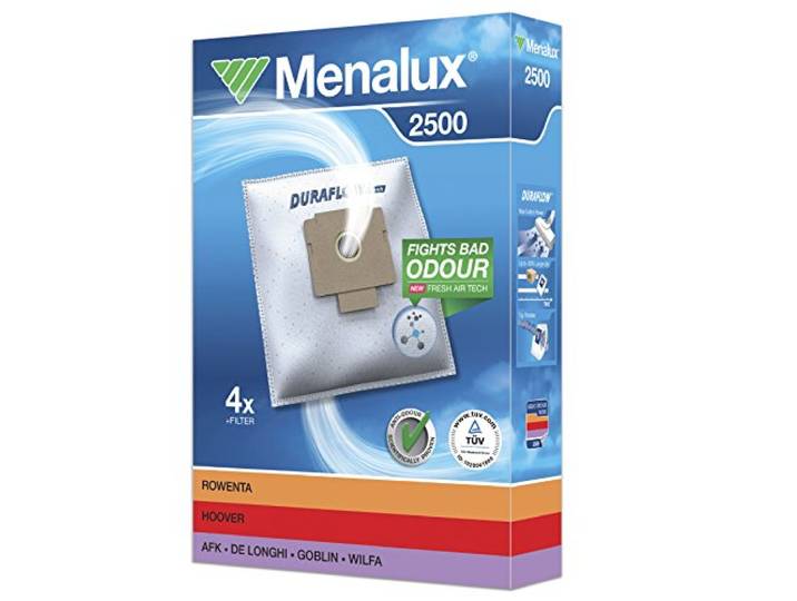 Menalux 2500 Duraflow 4 sacs d'aspirateur