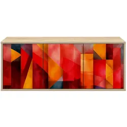 vidaXL, TV Möbel, Ramonita (Farbenblockdruck) (33 x 102 x 40 cm)