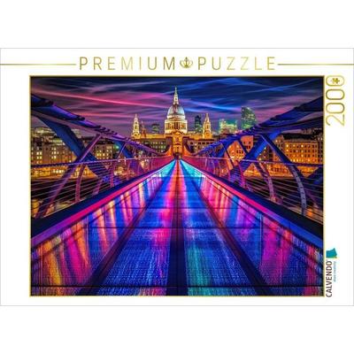 CALVENDO Puzzle Millennium Bridge, London | 2000 Teile Lege-Größe 90x67cm Foto-Puzzle für glückliche Stunden, Sonstige von , Calvendo Puzzle