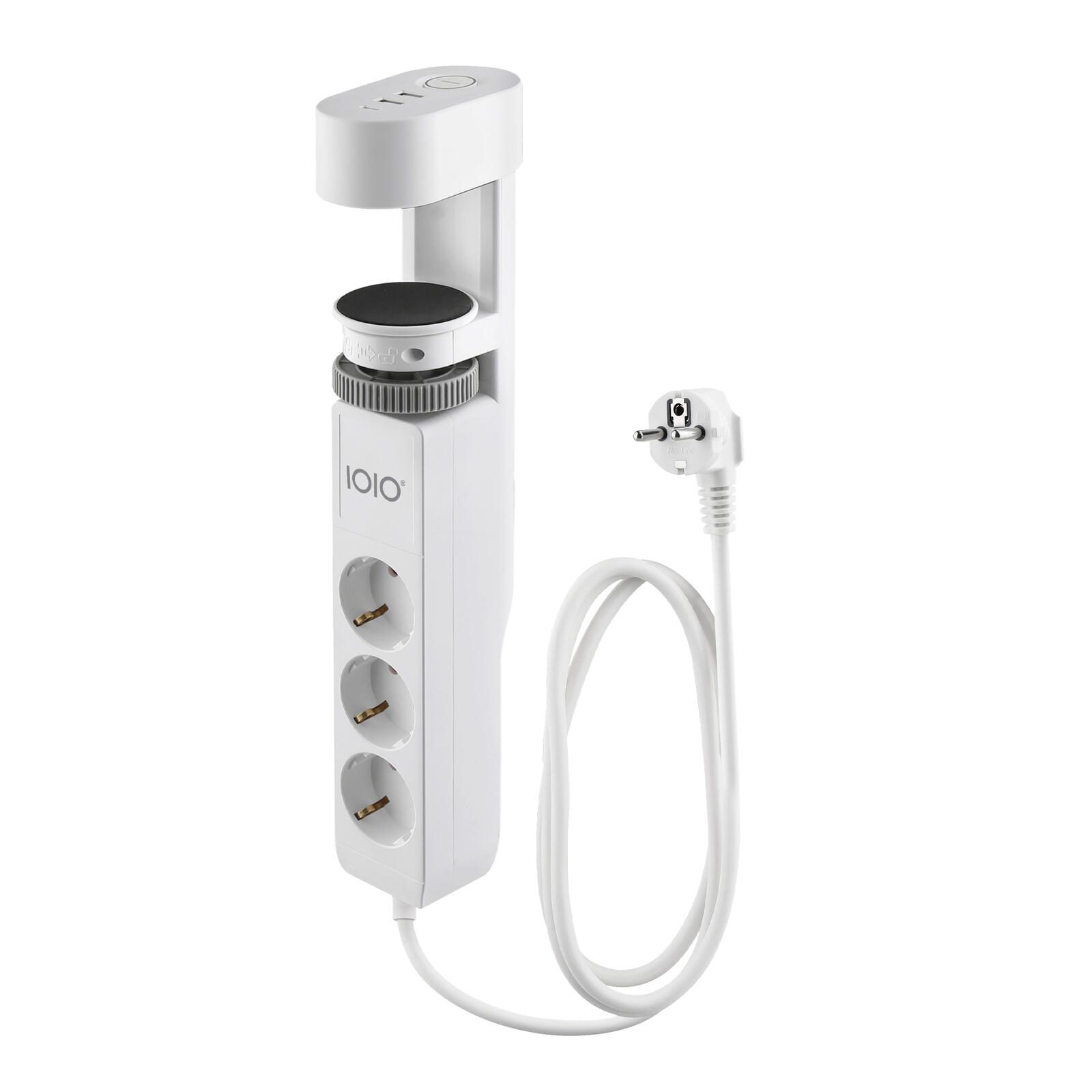 IOIO SL 3000 3-fach Tischsteckdose weiß 41212
