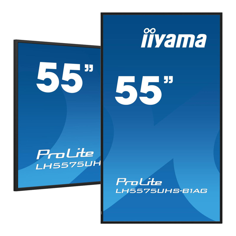 iiyama 55 inch 4K UHD professioneel 24/7 scherm voor digitale bewegwijzering met Android en Intel SDM-sleuf