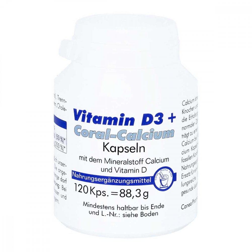 Pharma Peter GmbH Vitamin D3+coral Calcium Kapseln 06075387