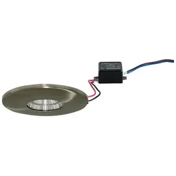 Brumberg LED Einbau-Downlight ADAPT, 230V, 3W 3000K 290lm, Nickel matt BRUM-38371153