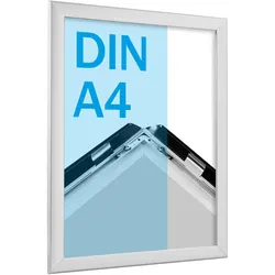 Klapprahmen A4 Standard silber | 20 mm | Gehrung, Aluminium