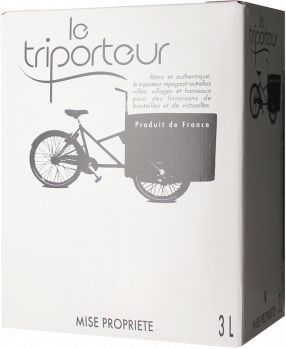 BIB 3 L - Le Triporteur Rouge 2025 - Vaucluse Principauté d'Orange - Rotwein - 3L Rhone