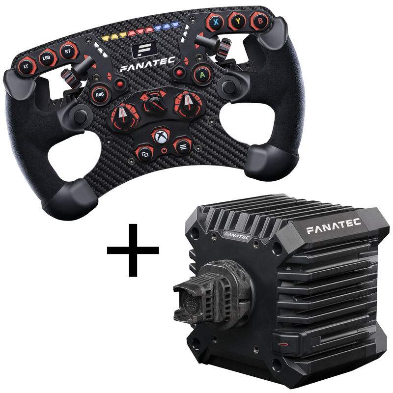 Fanatec ClubSport Steering Wheel Formula V2.5 X + CSL DD QR2 Wheelbase (8Nm)