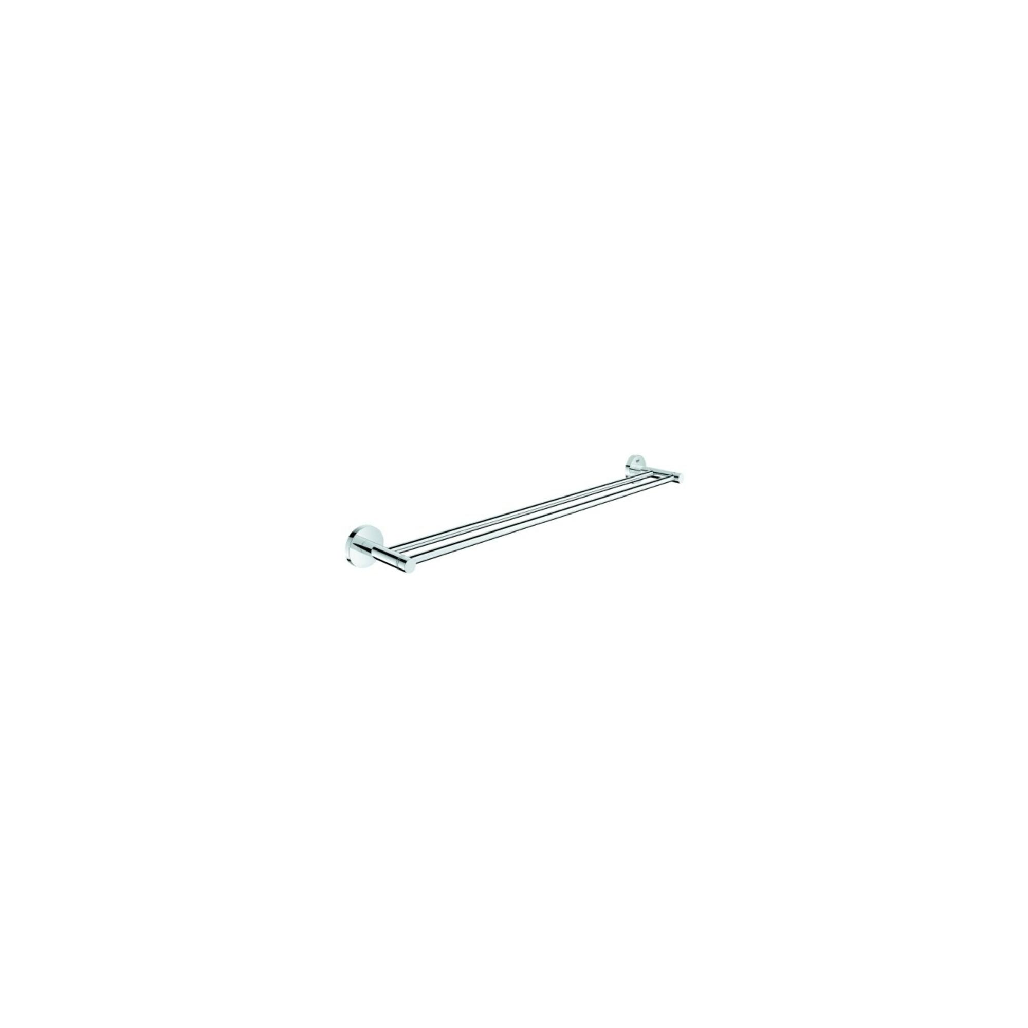 Grohe Doppel-Badetuchhalter Essentials 60cm, verdeckte Befestigung, chrom (40802001)