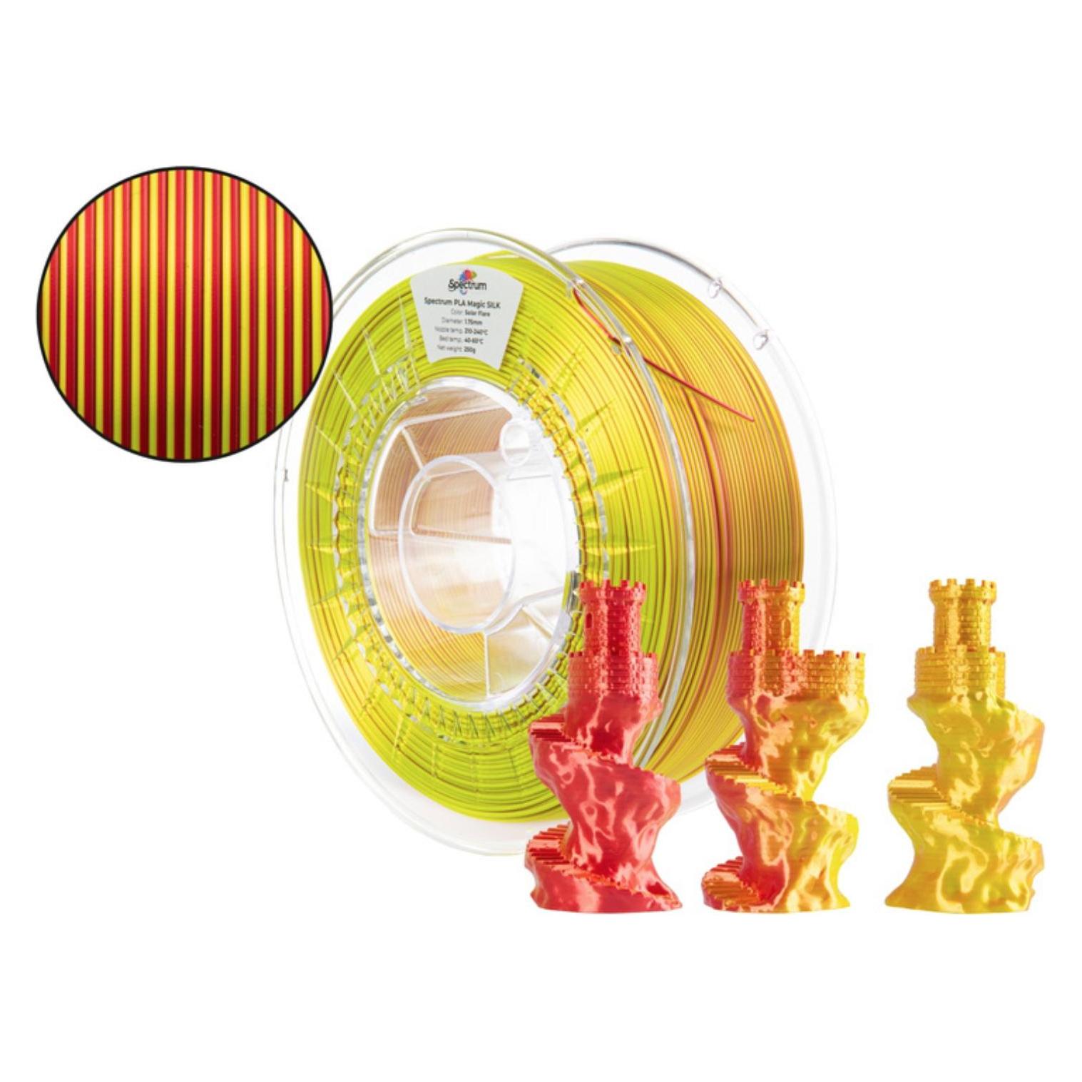 Spectrum Filament . PLA Magic SILK . SOLAR FLARE . 1.75mm . 1kg (1000 g, 1.75 mm) (81410)