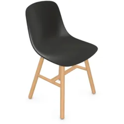 Infiniti Stuhl Pure Loop Retro Kunststoff Schwarz