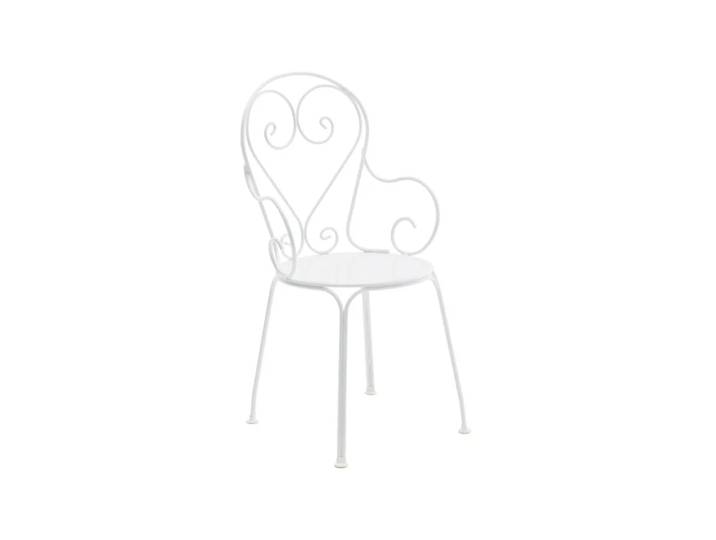 Byarums bruk Fauteuil Classic No.1 Blanc, assise en tôle