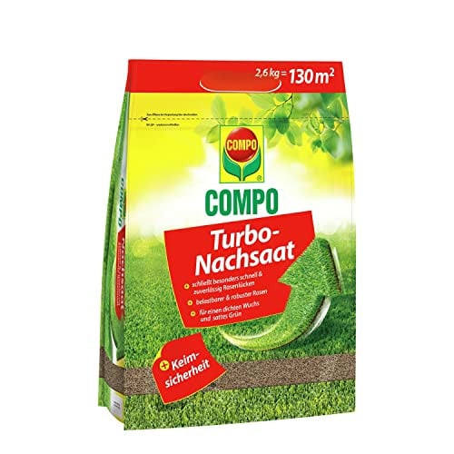 COMPO Turbo nazaad premium gazonzaad 2,6 kg voor 130 m²