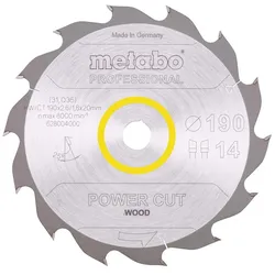 Metabo Sägeblatt power cut wood professional WZ 25° - 628004000