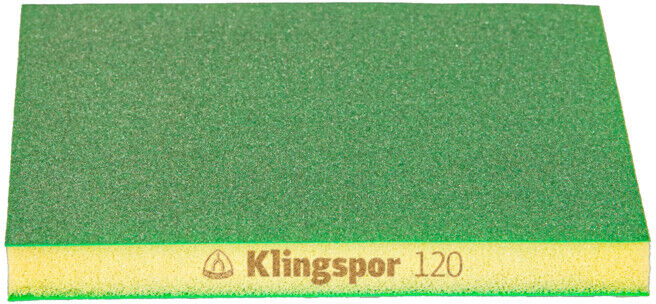 SW 501 TR Eponges abrasives Aluminium Oxide Klingspor 96 x 123 x 12,5 mm Grain 120 (353264)