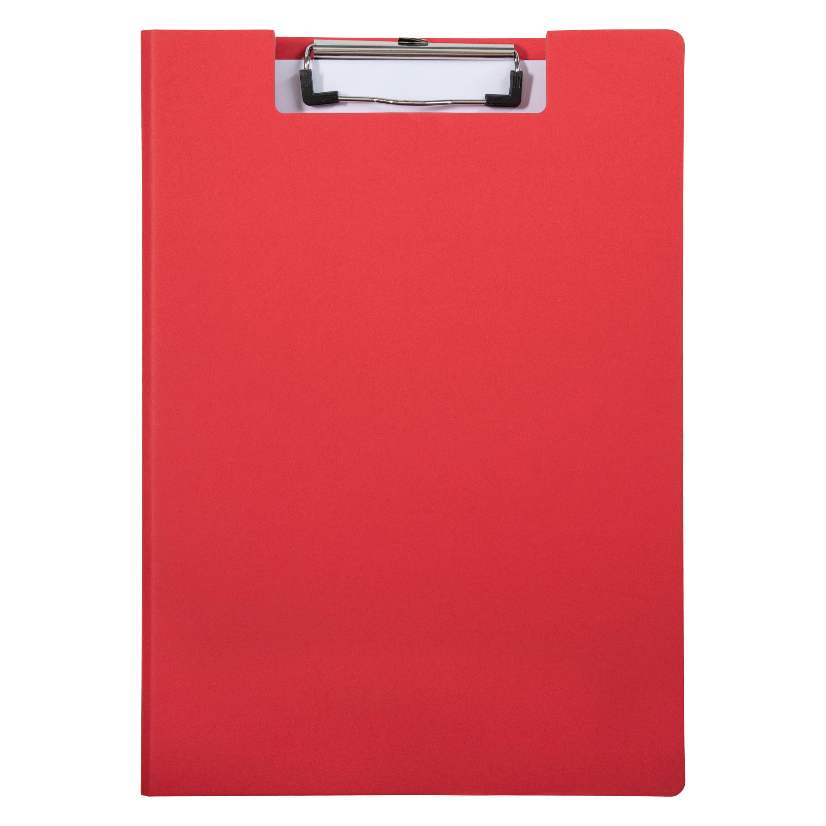 Maul Klemmbrett-Mappe balance, Karton, rot stabiler Karton kaschiert mit naturbelassenem Kraftpapier (1.40 x 23 cm) (2382025)