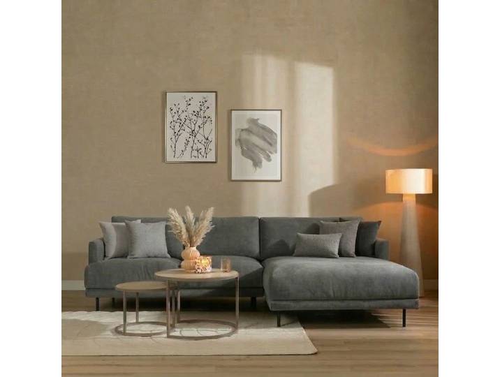 Bronx71 Ecksofa Denver Stoff anthrazit rechts