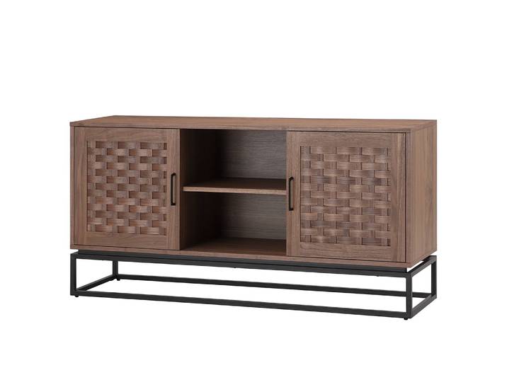 Enfilade 2 portes 150 x 75 x 40cm Marron/Peuplier foncé