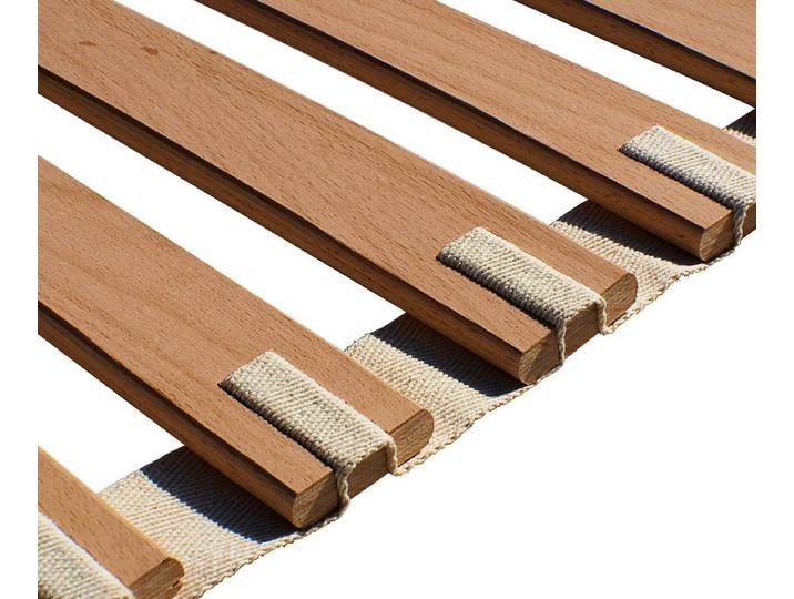 Rollrost 100% Metallfrei – Federholz-Lattenrost aus Buche, geborgenschlafen, Knarzfrei & stabil 23 Leisten Ideal für weiches Liegegefühl