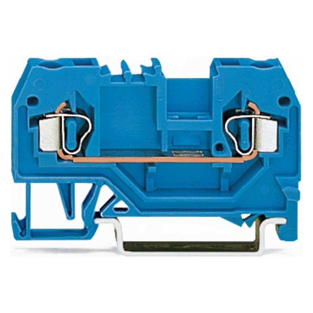 Wago 2 conductor terminal block 24A blue (280-904)