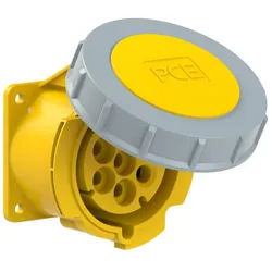 PCE 3272-4f70v CEE-Anbausteckdose (70x70mm) 32A 7p 4h IP66/IP67 32724f70v