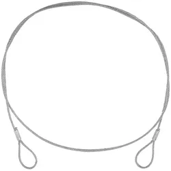 EUROLITE Stahlseil (SC) 900x3mm silber ohne Verbinder
